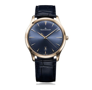 Jaeger-LeCoultre - 128258S  Master Ultra Thin Date Red Gold / Bucherer Blue