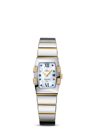 Omega - 1284.79.00  Constellation Quadrella Quartz 25 Stainless Steel / Yellow Gold / MOP