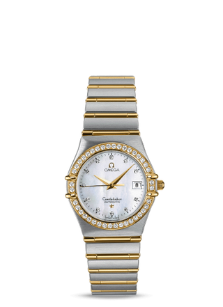 Omega - 1297.75.00  Constellation Quartz 27.5 Stainless Steel / Yellow Gold / Diamond / MOP