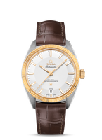 Omega Globemaster Sedna Gold / Silver / Leather (130.23.39.21.02.001)