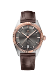 Omega - 130.23.41.22.06.001  Globemaster Annual Calendar Stainless Steel / Sedna Gold / Grey