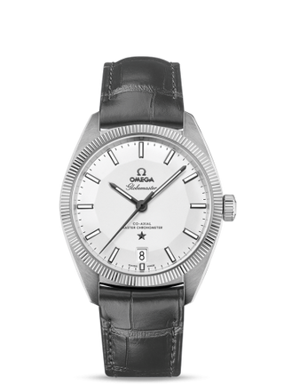 Omega - 130.33.39.21.02.001  Globemaster Stainless Steel / Silver / Leather