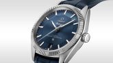 Omega - 130.33.39.21.03.001  Globemaster Stainless Steel / Blue / Leather