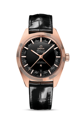 Omega - 130.53.41.22.01.001  Globemaster Annual Calendar Sedna Gold / Black