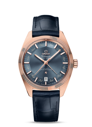 Omega - 130.53.41.22.03.001  Globemaster Annual Calendar Sedna Gold / Grey