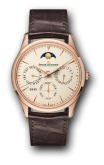 Jaeger-LeCoultre - 1302520  Master Ultra Thin Perpetual Pink Gold / Eggshell / Alligator