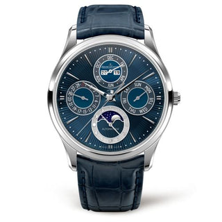 Jaeger-LeCoultre - 13035E1  Master Ultra Thin Perpetual White Gold / Blue Enamel