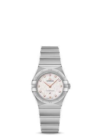 Omega - 131.10.25.60.52.001  Constellation Manhattan 25 Quartz Stainless Steel / Silver Silk