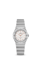 Omega Constellation Manhattan 25 Quartz Stainless Steel / Silver Silk / Diamond (131.10.25.60.52.001)