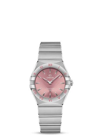 Omega - 131.10.28.60.11.001  Constellation Manhattan 28 Quartz Stainless Steel / Blush