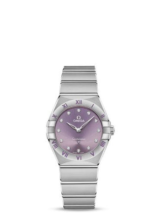 Omega - 131.10.28.60.60.002  Constellation Manhattan 28 Quartz Stainless Steel / Purple