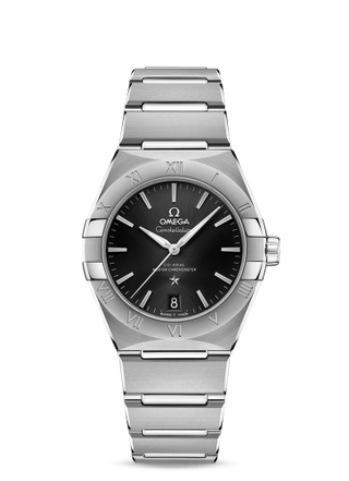 Omega - 131.10.36.20.01.001  Constellation Master Chronometer 36 Stainless Steel / Black / Bracelet