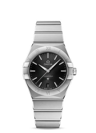 Omega - 131.10.36.60.01.001  Constellation Quartz 36 Stainless Steel / Black / Bracelet