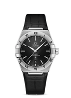 Omega Constellation Master Chronometer 39 Stainless Steel / Grey / Alligator (131.13.39.20.01.001)