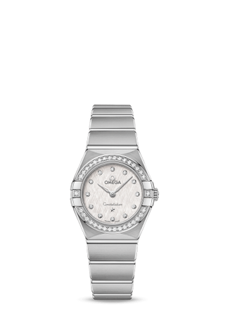 Omega - 131.15.25.60.52.001  Constellation Manhattan 25 Quartz Stainless Steel / Silver Silk / Diamond