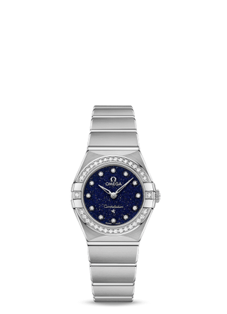 Omega - 131.15.25.60.53.001  Constellation Manhattan 25 Quartz Stainless Steel / Aventurine / Diamond