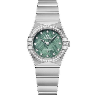 Omega - 131.15.25.60.99.001  Constellation Manhattan 25 Quartz Stainless Steel - Diamond / Green Meteorite