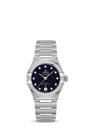 Omega - 131.15.29.20.53.001  Constellation Manhattan 29 Co-Axial Master Chronometer Stainless Steel / Aventurine / Diamond