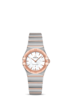 Omega Constellation Manhattan 25 Quartz Stainless Steel / Sedna Gold / Brown - Diamond (131.20.25.60.05.001)