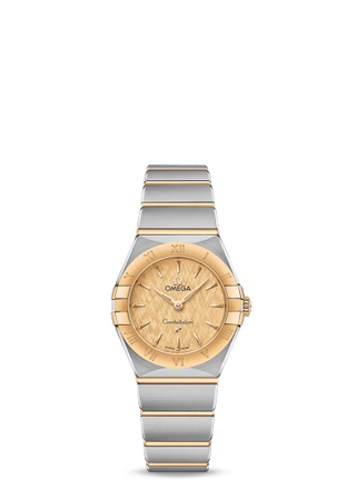 Omega - 131.20.25.60.08.001  Constellation Manhattan 25 Quartz Stainless Steel / Yellow Gold / Champagne Silk