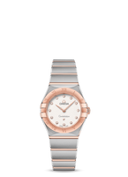 Omega Constellation Manhattan 25 Quartz Stainless Steel / Sedna Gold / MOP / Diamond (131.20.25.60.52.001)