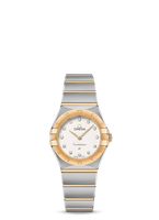 Omega Constellation Manhattan 25 Quartz Stainless Steel / Yellow Gold / Champagne - Diamond (131.20.25.60.52.002)