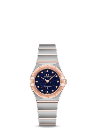 Omega - 131.20.25.60.53.002  Constellation Manhattan 25 Quartz Stainless Steel / Sedna Gold / Aventurine