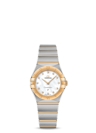 Omega - 131.20.25.60.55.002  Constellation Manhattan 25 Quartz Stainless Steel / Yellow Gold / MOP