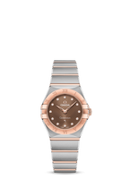 Omega Constellation Manhattan 25 Quartz Stainless Steel / Sedna Gold / Silver - Diamond (131.20.25.60.63.001)