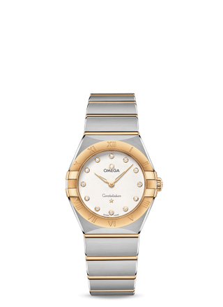 Omega - 131.20.28.60.52.002  Constellation Manhattan 28 Quartz Stainless Steel / Yellow Gold / Silver