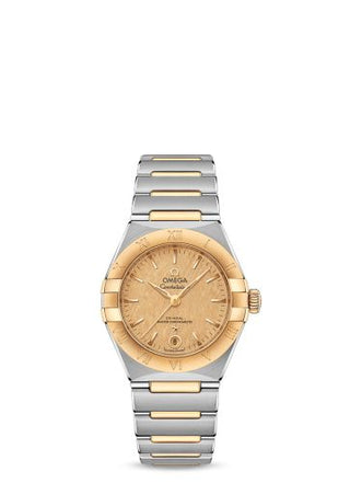 Omega - 131.20.29.20.08.001  Constellation Manhattan 29 Co-Axial Master Chronometer Stainless Steel / Yellow Gold / Champagne Silk