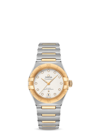 Omega - 131.20.29.20.52.002  Constellation Manhattan 29 Co-Axial Master Chronometer Stainless Steel / Yellow Gold / Silver Diamond