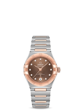 Omega - 131.20.29.20.63.001  Constellation Manhattan 29 Co-Axial Master Chronometer Stainless Steel / Sedna Gold / Brown  Diamond