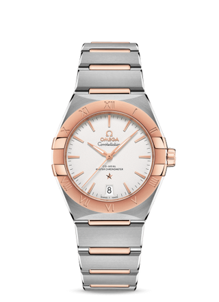 Omega - 131.20.36.20.02.001  Constellation Master Chronometer 36 Stainless Steel / Sedna / Silver / Bracelet