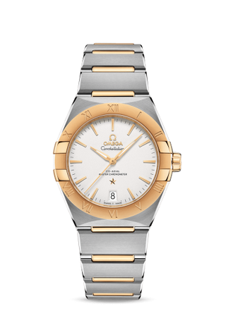 Omega - 131.20.36.20.02.002  Constellation Master Chronometer 36 Stainless Steel / Yellow Gold / Silver / Bracelet