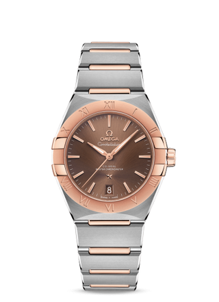 Omega - 131.20.36.20.13.001  Constellation Master Chronometer 36 Stainless Steel / Sedna / Brown / Bracelet