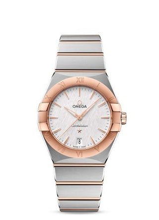 Omega - 131.20.36.60.02.001  Constellation Quartz 36 Stainless Steel / Sedna Gold / Silver / Bracelet