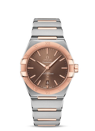 Omega - 131.20.39.20.13.001  Constellation Master Chronometer 39 Stainless Steel / Sedna / Brown / Bracelet