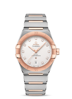 Omega Constellation Master Chronometer 39 Stainless Steel / Sedna / Silver-Diamond / Alligator (131.20.39.20.52.001)