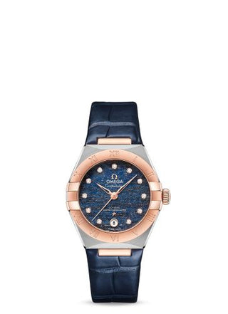 Omega - 131.23.29.20.99.003  Constellation Manhattan 29 Co-Axial Master Chronometer Stainless Steel / Sedna Gold / Blue Aventurine