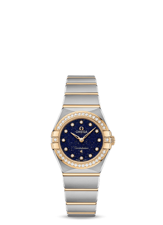 Omega - 131.25.25.60.53.001  Constellation Manhattan 25 Quartz Stainless Steel / Yellow Gold / Aventurine / Diamond