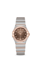 Omega Constellation Manhattan 28 Quartz Stainless Steel / Sedna Gold / MOP / Diamond (131.25.28.60.63.001)