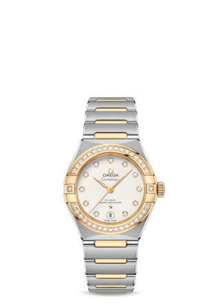 Omega - 131.25.29.20.52.002  Constellation Manhattan 29 Co-Axial Master Chronometer Stainless Steel / Yellow Gold / Silver  Diamond / Diamond