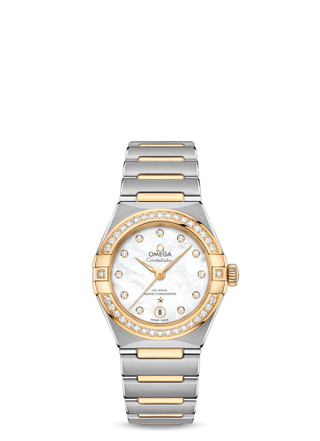 Omega - 131.25.29.20.55.002  Constellation Manhattan 29 Co-Axial Master Chronometer Stainless Steel / Yellow Gold / MOP / Diamond