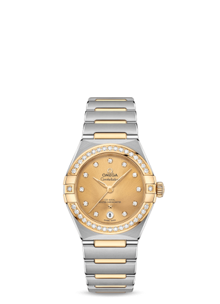 Omega - 131.25.29.20.58.001  Constellation Manhattan 29 Co-Axial Master Chronometer Stainless Steel / Yellow Gold / Champagne Diamond / Diamond