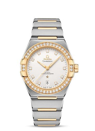 Omega - 131.25.39.20.52.002  Constellation Master Chronometer 39 Stainless Steel / Yellow Gold - Diamond / Silver / Bracelet