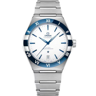 Omega - 131.30.41.21.04.001  Constellation Master Chronometer 41 Stainless Steel - Ceramic /  White