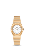 Omega Constellation Quartz 27 Brushed Stainless Steel / Red Gold / Silver Silk (131.50.25.60.55.002)