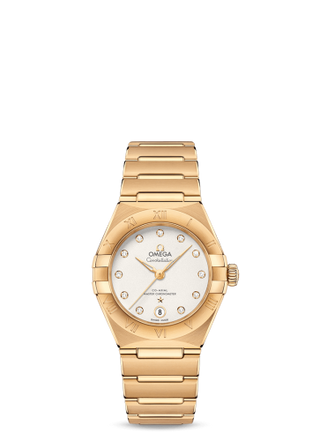 Omega - 131.50.29.20.52.002  Constellation Manhattan 29 Co-Axial Master Chronometer Yellow Gold / Silver