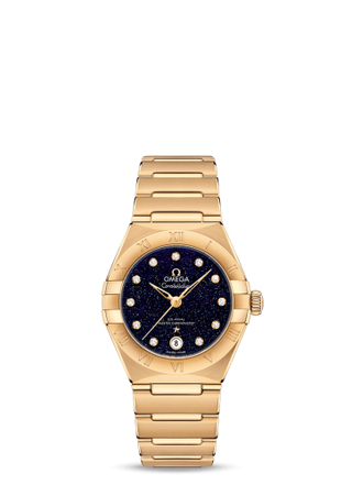 Omega - 131.50.29.20.53.002  Constellation Manhattan 29 Co-Axial Master Chronometer Yellow Gold / Aventurine